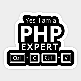 I am a php expert Sticker